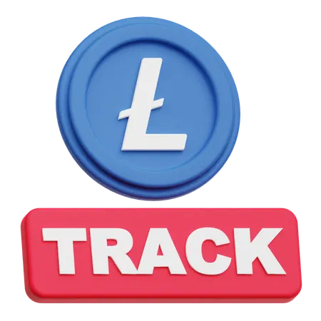 LiteCoin  track  3D Icon