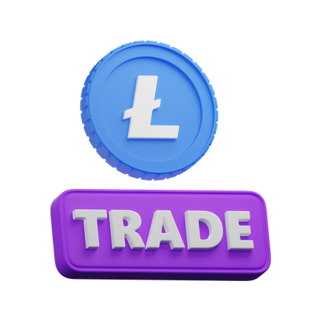 Litecoin Trade  3D Icon