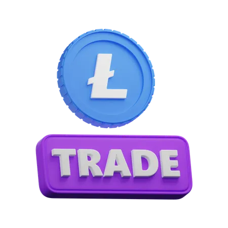 Litecoin Trade  3D Icon