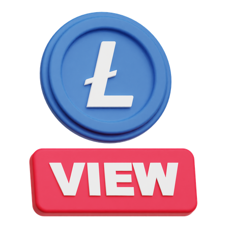 라이트코인 보기  3D Icon