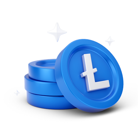 Litecoins  3D Icon