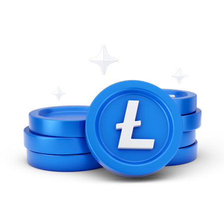 Litecoins  3D Icon