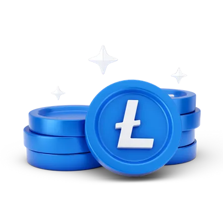 Litecoins  3D Icon