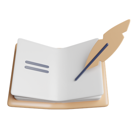 文学書  3D Icon