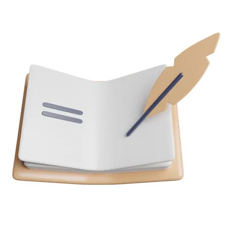 文学書  3D Icon