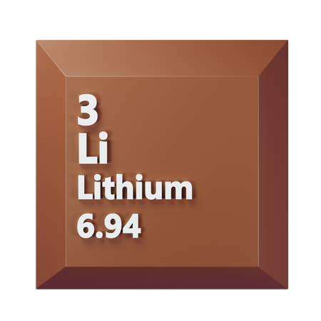 Lithium  3D Icon