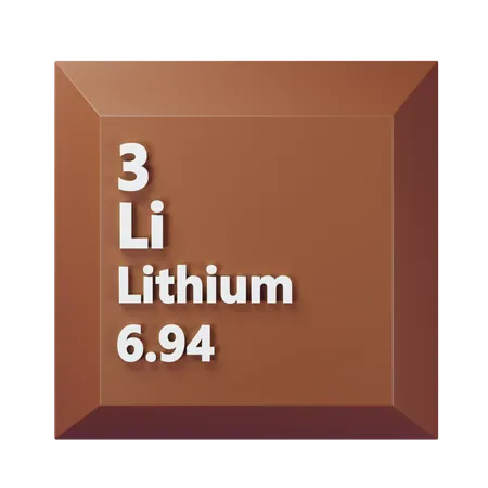 Lithium  3D Icon