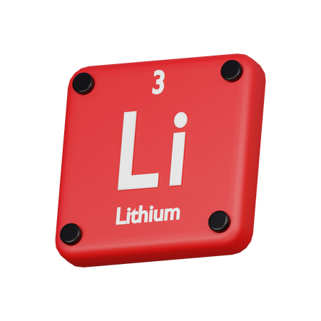 Lithium  3D Icon