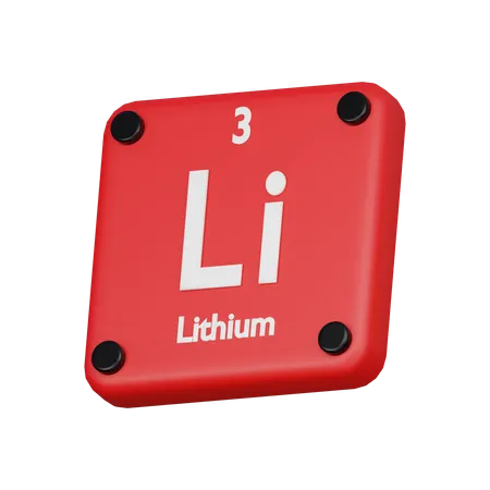 Lithium  3D Icon