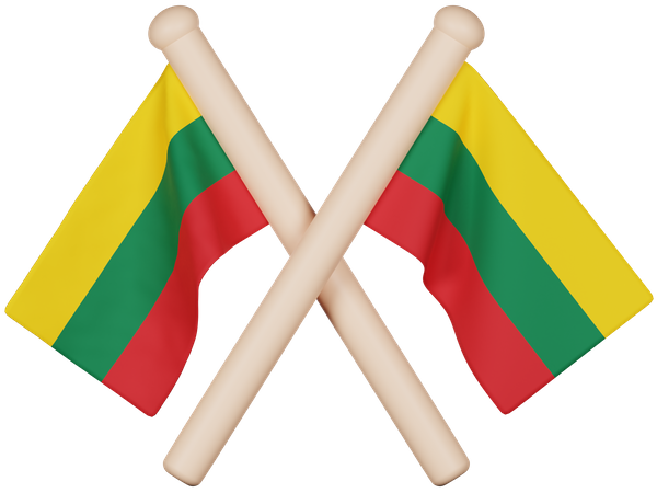 Lithuania Flag  3D Icon