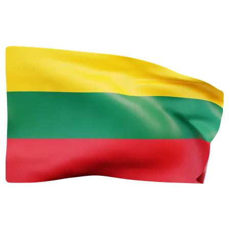 Lithuania Flag  3D Icon