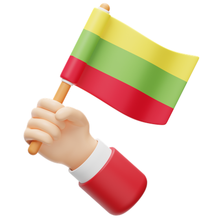 Lithuania Flag  3D Icon