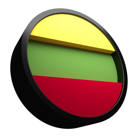 Lithuania Flag 3D Illustration