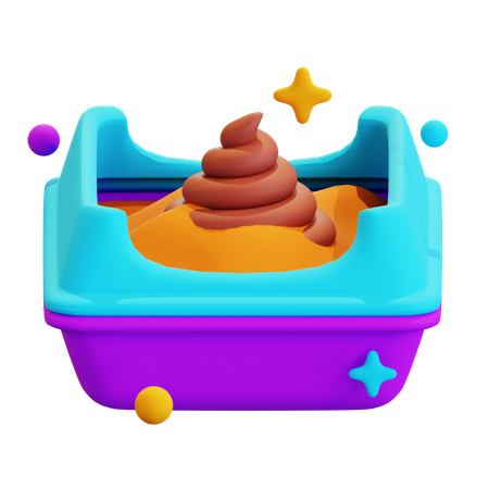 LITTER BOX  3D Icon