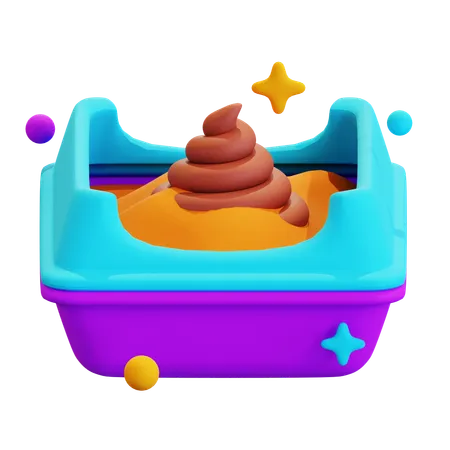 LITTER BOX  3D Icon