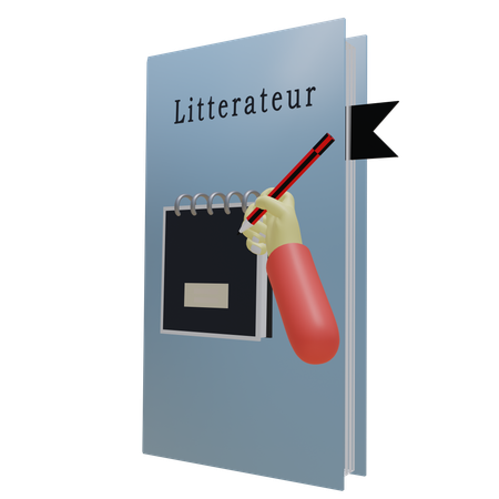 Litterateur  3D Icon