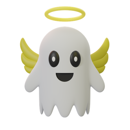Little Angel Ghost  3D Icon