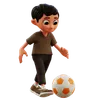 Little Boy Playing Ball