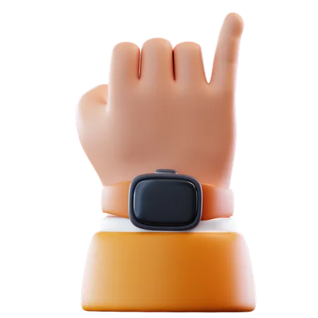 3 D Illustration Little Finger Hand Gesture 3D Icon