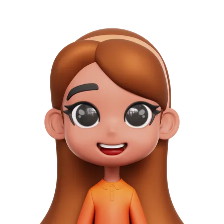 Little Girl  3D Icon
