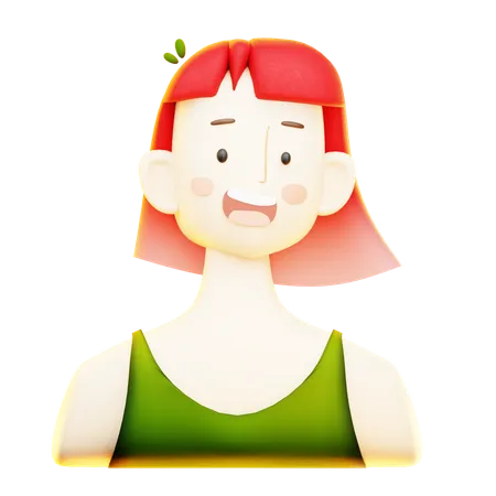 Little Girl  3D Icon