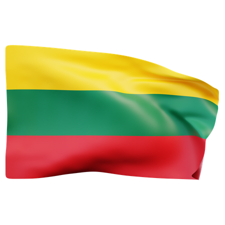 Drapeau de la Lituanie  3D Icon