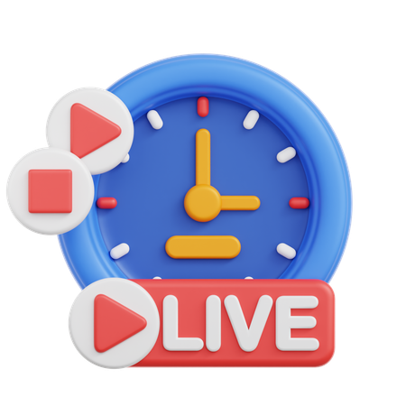 Live 24 hours  3D Icon