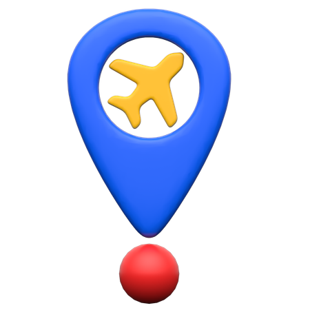Live aeroplane location  3D Icon