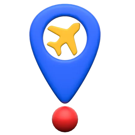Live aeroplane location  3D Icon