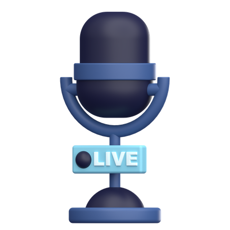 Live Broadcast  3D Icon