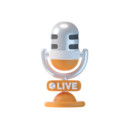 Live Broadcast  3D Icon