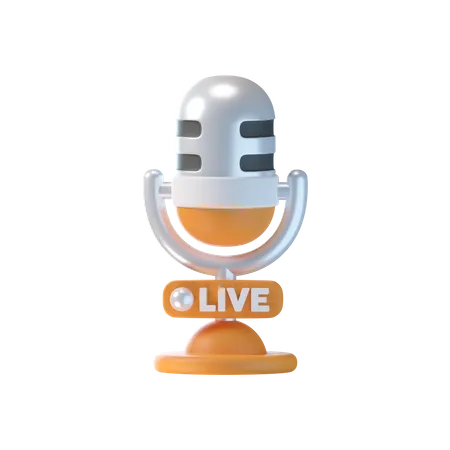 Live Broadcast  3D Icon