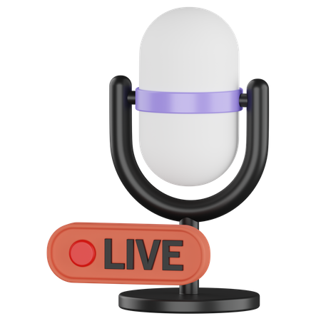 Live Broadcast  3D Icon