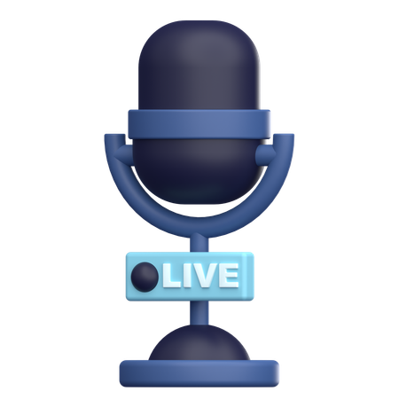 Live Broadcast  3D Icon