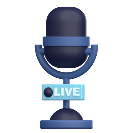 Live Broadcast  3D Icon