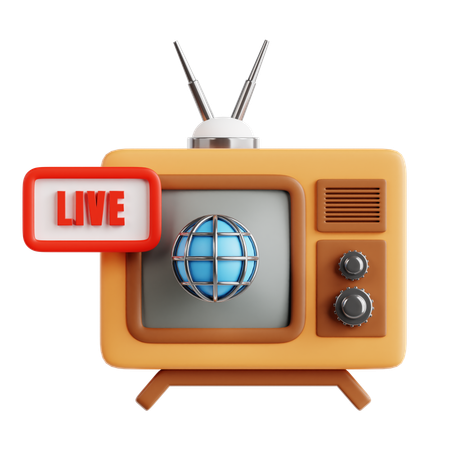 Live Broadcast  3D Icon