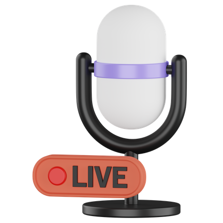 Live Broadcast 3D Icon