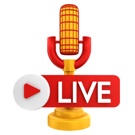 Live Broadcast 3D Icon
