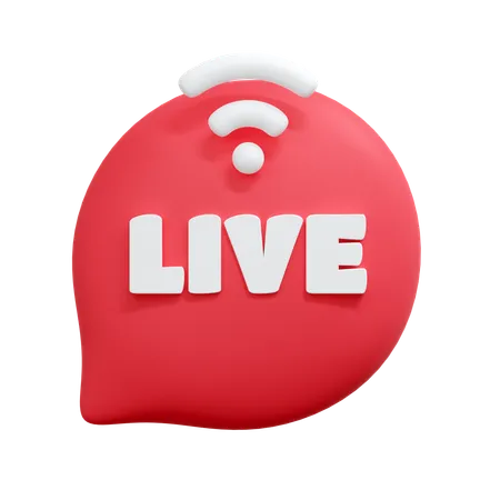 Live Chat Illustration 3D Icon