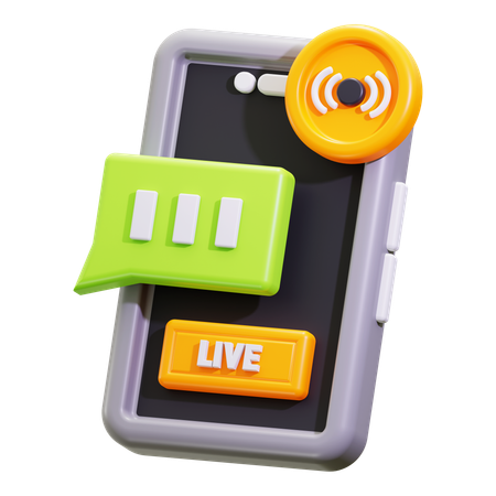 Live-Chat  3D Icon