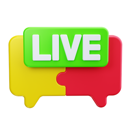 Live-Chat  3D Icon