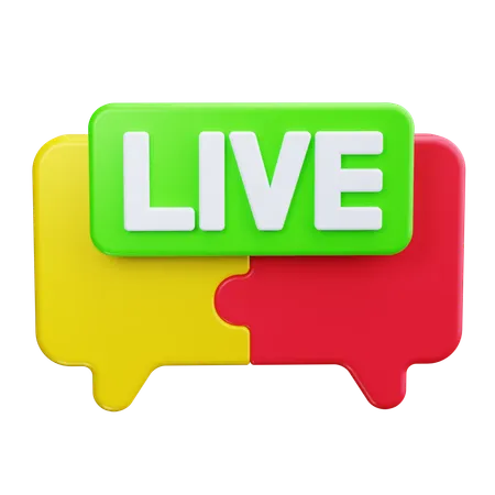 Live-Chat  3D Icon