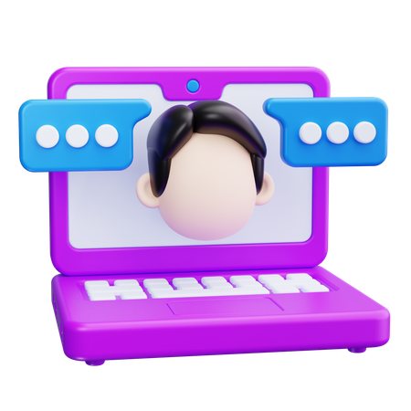 Live-Chat  3D Icon