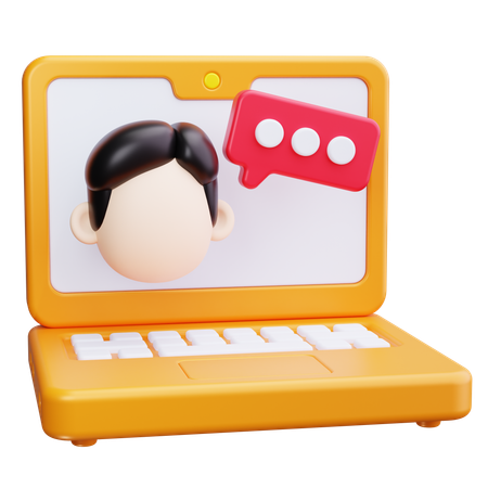 Live-Chat  3D Icon