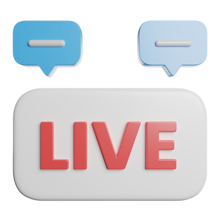 Live Chat  3D Icon