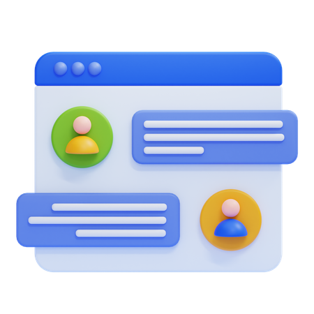 Live Chat  3D Icon