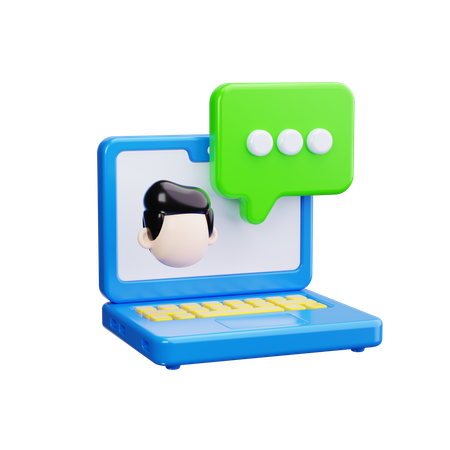 Live Chat  3D Icon