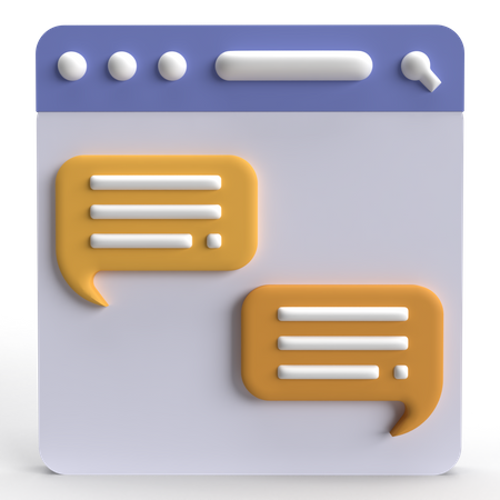 Live Chat  3D Icon