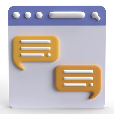 Live Chat  3D Icon