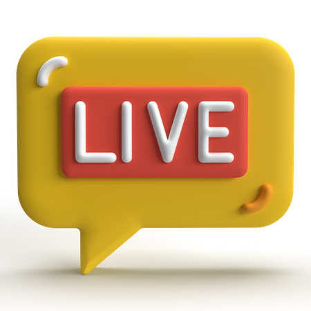 Live Chat  3D Icon